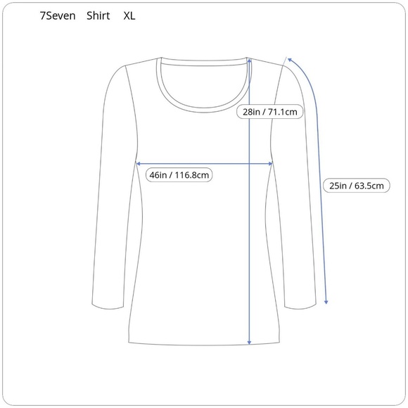 7seven womens shirt XL gray hi low long sleeve - Picture 3 of 5